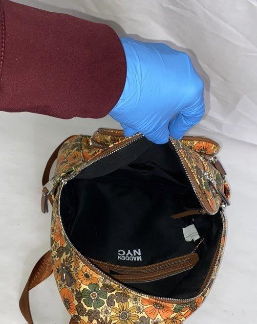 Steve Madden NYC Floral Tapestry Backpack with Brown Faux Leather Trim | Boho Festival Travel Bag