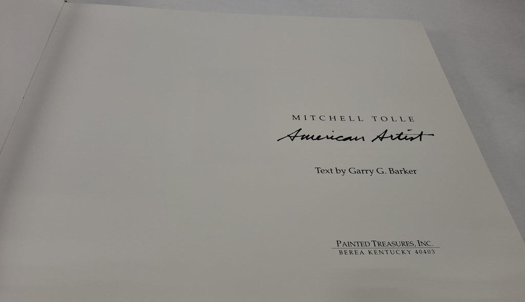 Mitchell Tolle American Artist Signed by Mitchell Tolle Edition Hardcover Kentucky Folk Art Coffee Table Book