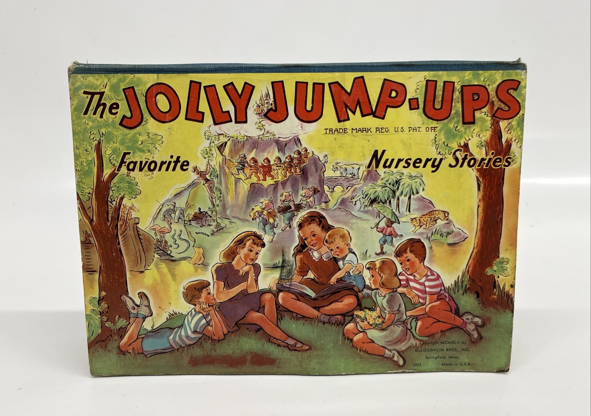 The Jolly Jump-Ups Favorite Nursery Stories McLoughlin Bros 1942 Pop-Up Book