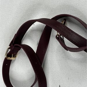 bebe Yara Burgundy Woven Satchel Bag, Small Structured Top Handle Handbag  Description