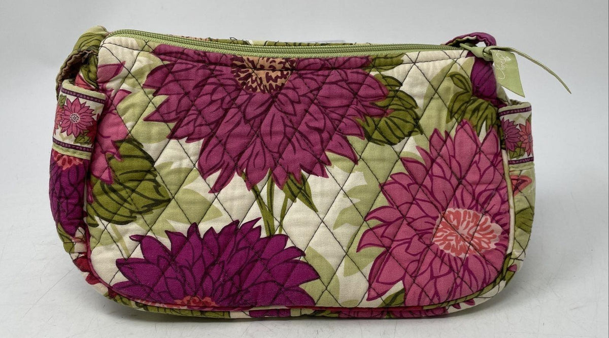 2010 Vera Bradley Hello Dahlia Quilted Floral Zip Shoulder Bag