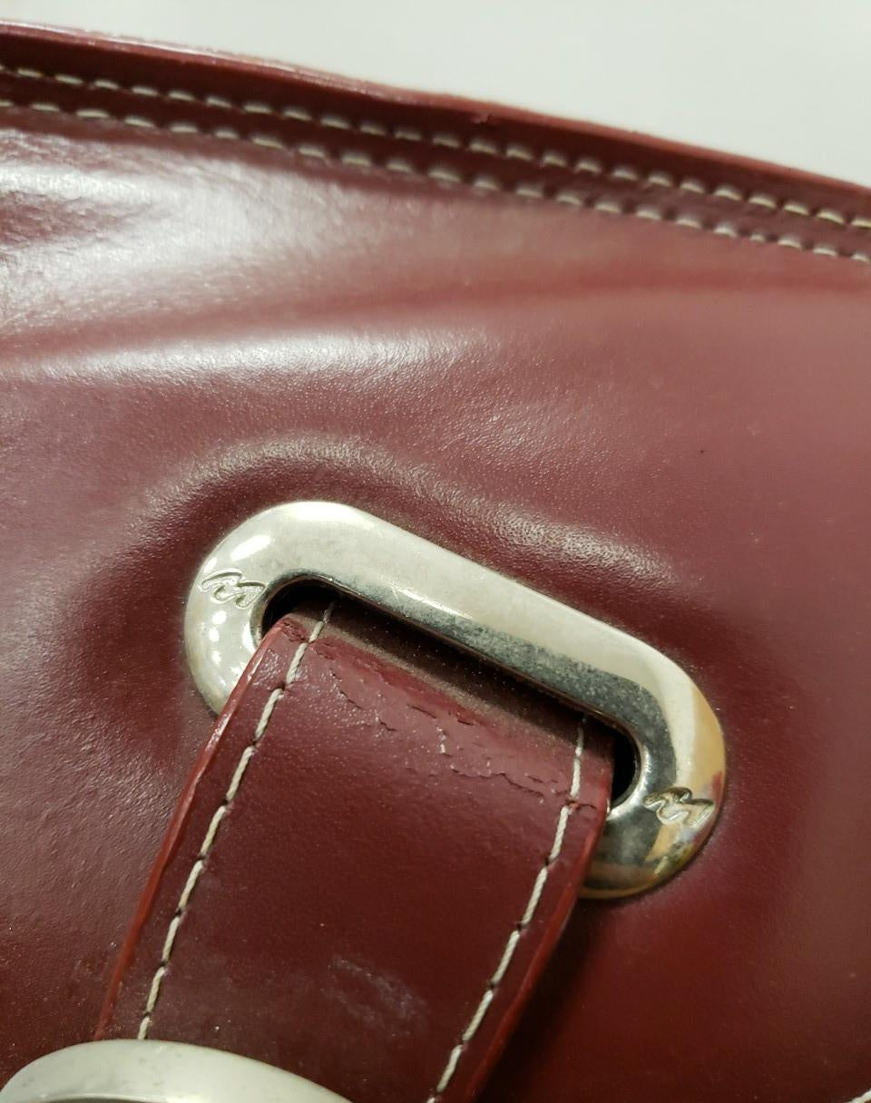 McKleinUSA Burgundy Leather Laptop Tote Bag | Professional Lock Closure Briefcase Shoulder Bag