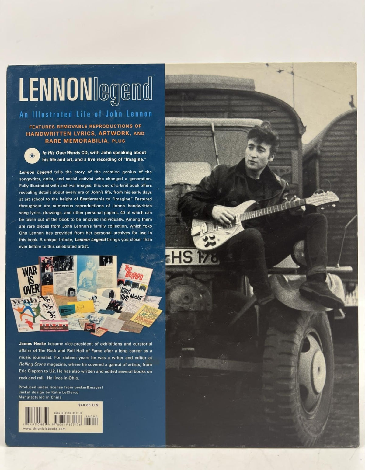 Lennon Legend: An Illustrated Life of John Lennon by James Henke, front cover, view 3
