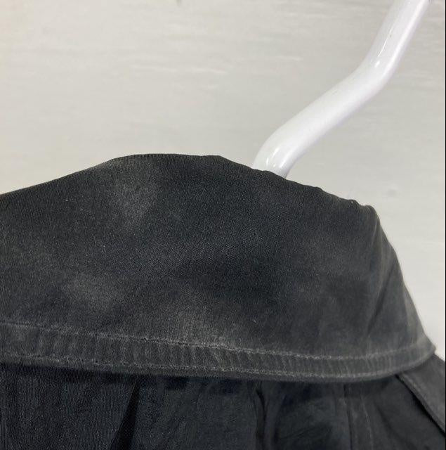Vintage London Fog Size 12 Regular Black Rain Trench Coat with Belt