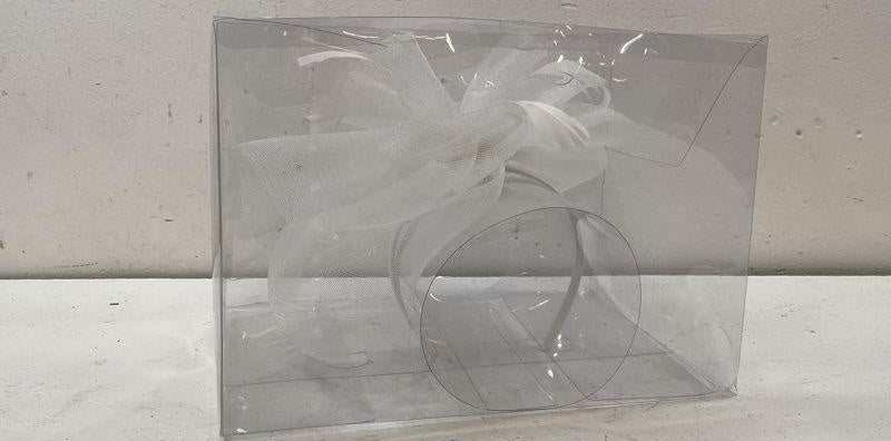 Vintage White Fascinator for Women – Church, Wedding and Party Accessory