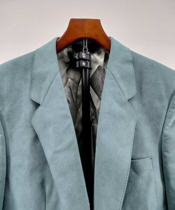 Milano Clothing Pierone's Men's Blazer Jacket, Blue-Green Polyester, Size 40
