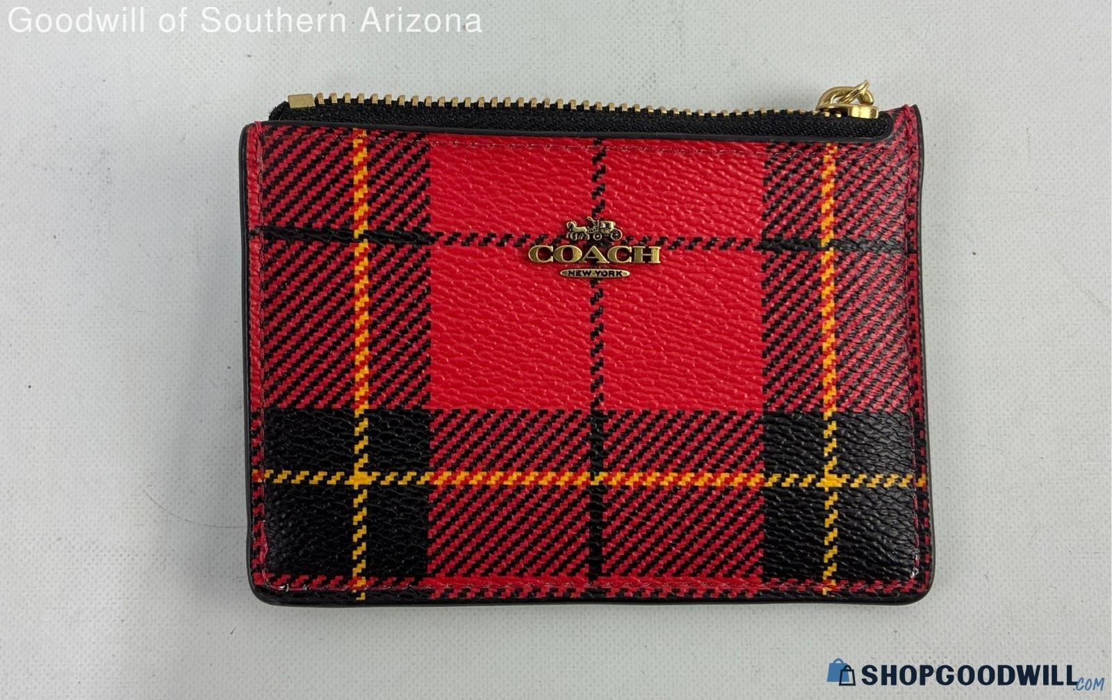 Coach Tartan Coin Purse