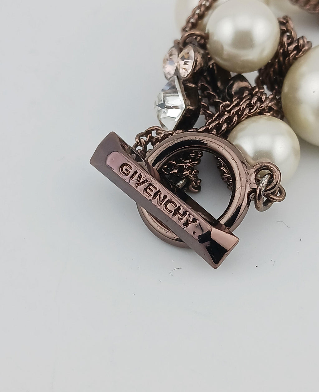 Givenchy Faux Pearl & Crystal Bracelet