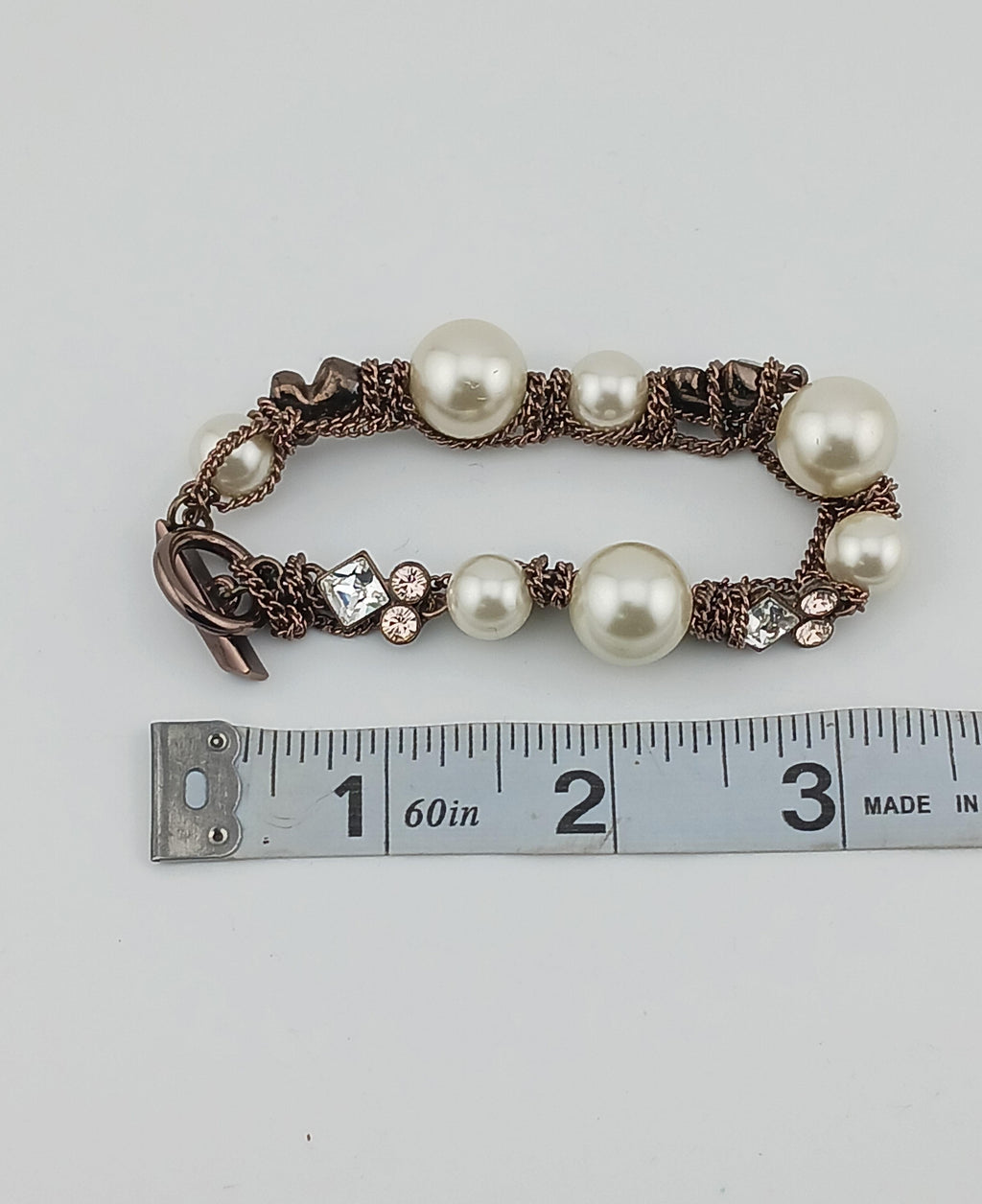 Givenchy Faux Pearl & Crystal Bracelet