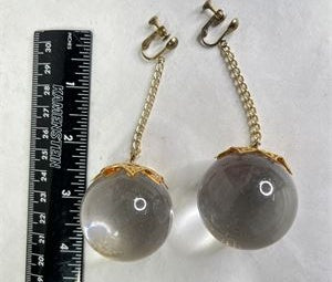 Extra Large 1990s Brutalist Silver and Gold-Tone Clip Earring Set