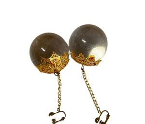 Extra Large 1990s Brutalist Silver and Gold-Tone Clip Earring Set