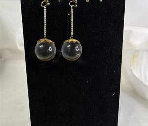 Extra Large 1990s Brutalist Silver and Gold-Tone Clip Earring Set