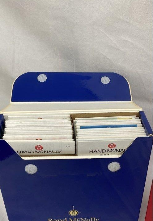 Rand McNally Map Collection Lot City and State Vintage Folded Maps 2 Boxes