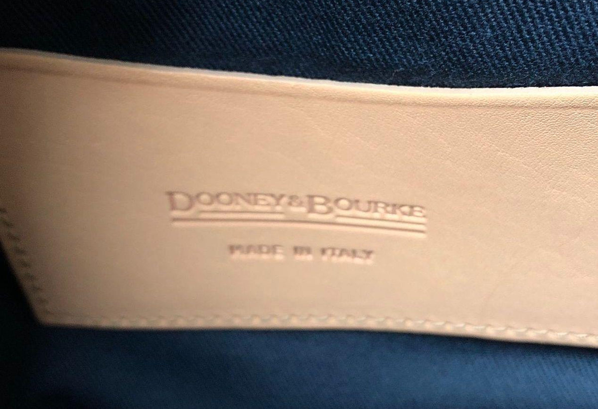 (DUPLICATE) Dooney & Bourke White Leather Croc Embossed Satchel Handbag
