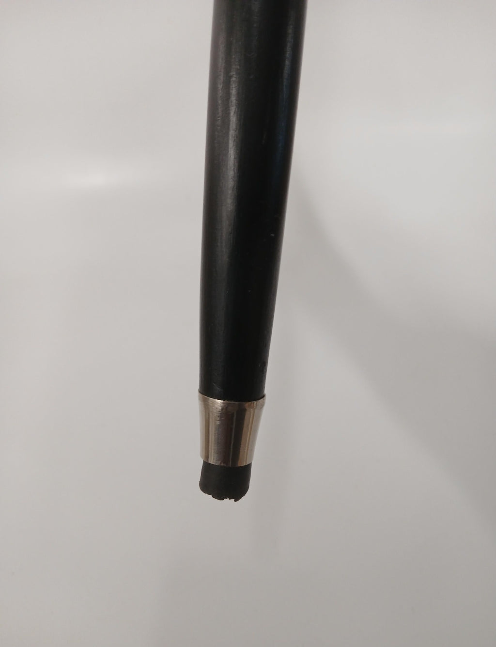 Black Walking Cane with Decorative Silver Tone Handle, Classic Dress Cane Walking Stick
