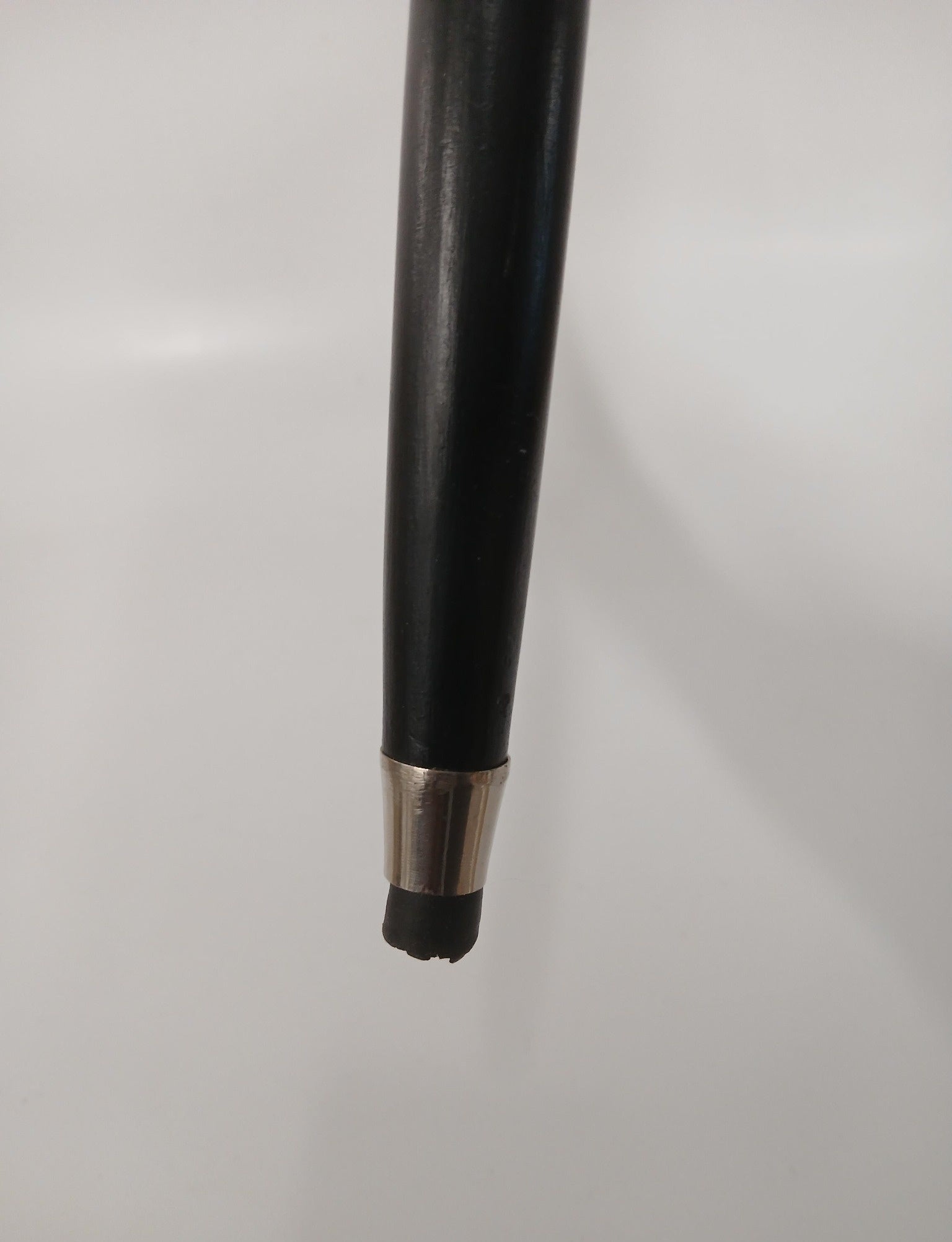 Black Walking Cane with Decorative Silver Tone Handle, Classic Dress Cane Walking Stick