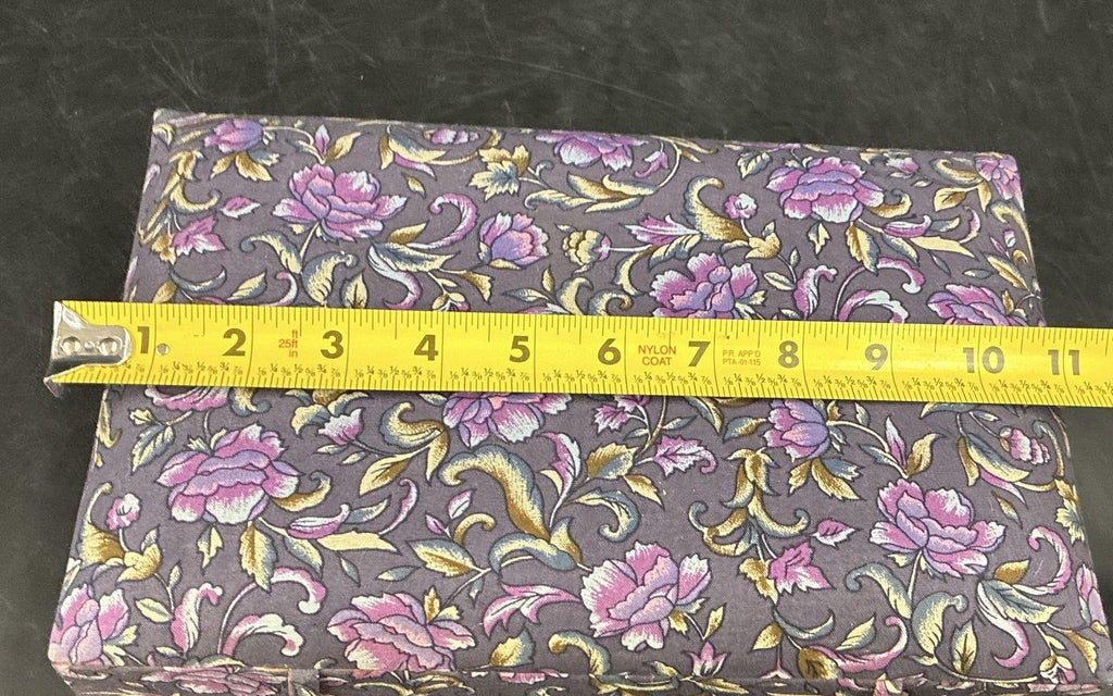 AGE REVIEW Floral Fabric Jewelry Box With Ring Rolls