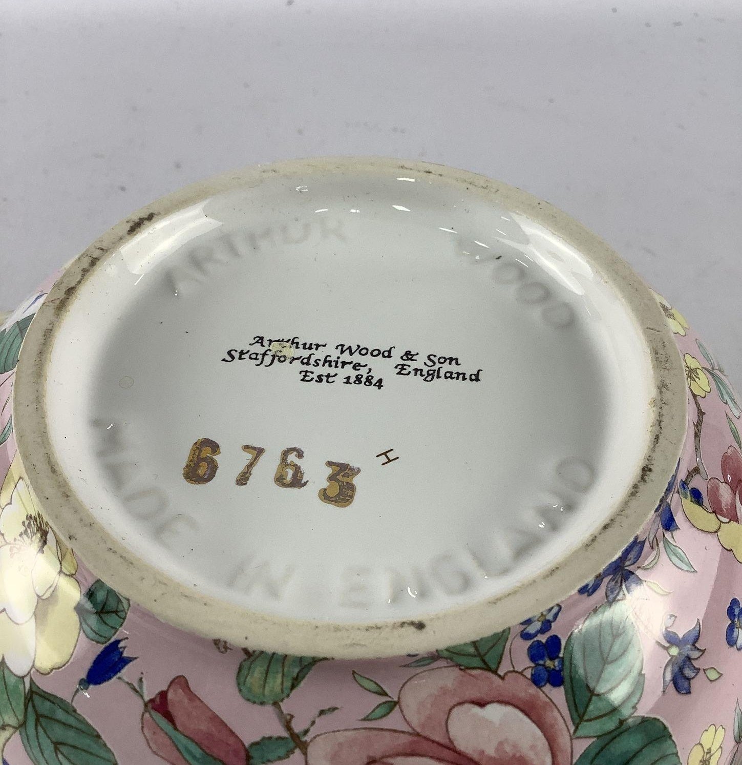 Arthur Wood Pink Floral Teapot Niagara Parks Cup and Saucer Set