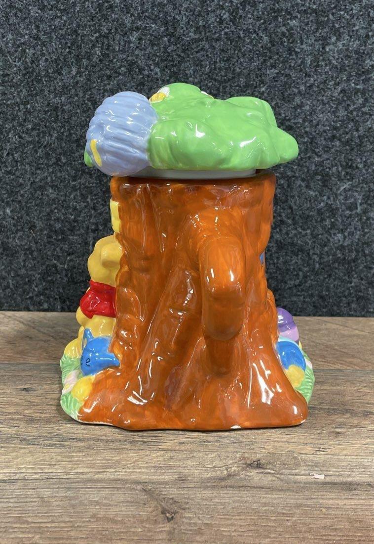 Ceramic Winnie the Pooh tree house teapot with branch spout and treetop lid, view 5