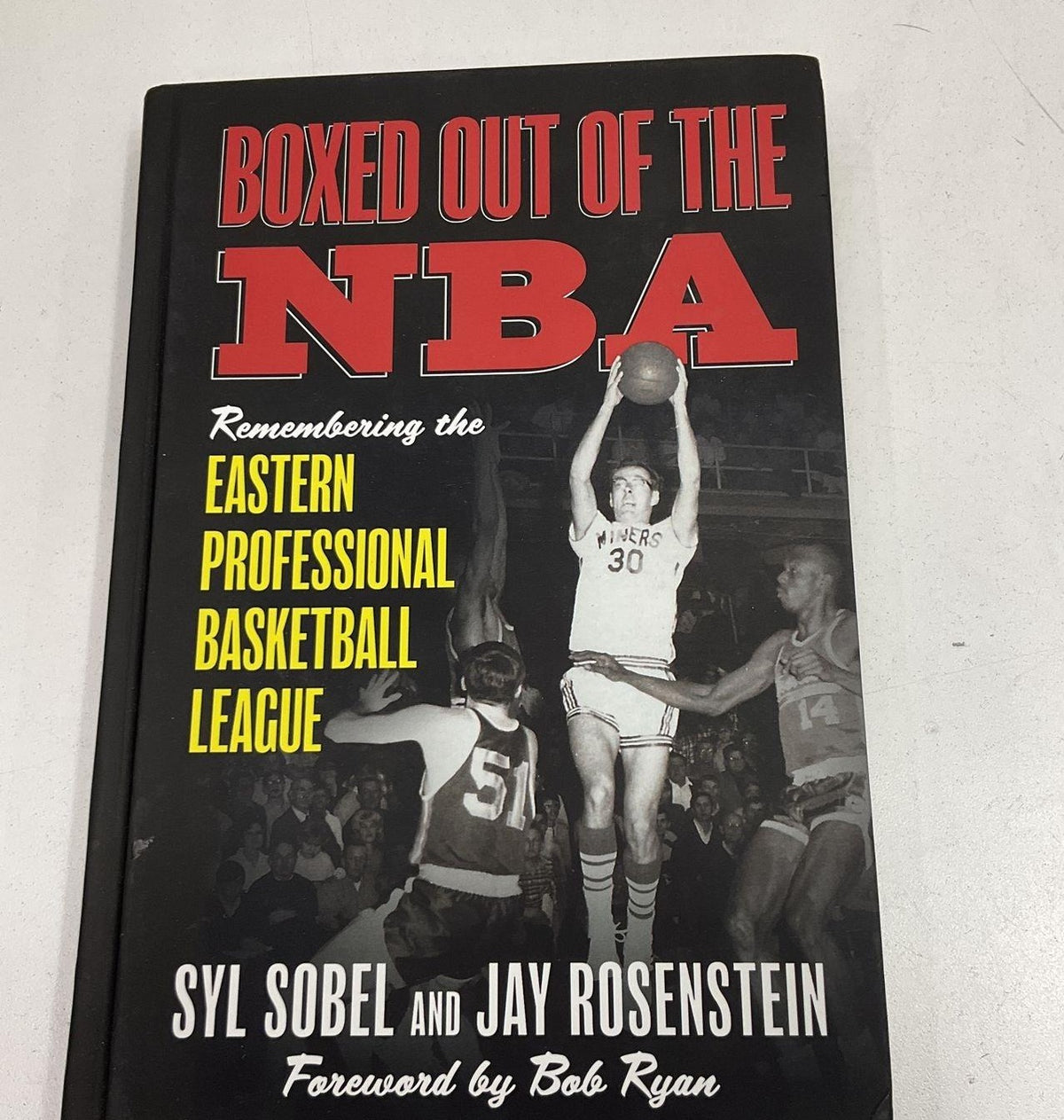 Boxed Out of the NBA by Syl Sobel and Jay Rosenstein, NISA Publishing hardcover signed by both authors, view 2