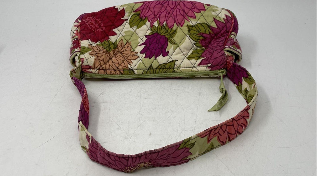 2010 Vera Bradley Hello Dahlia Quilted Floral Zip Shoulder Bag