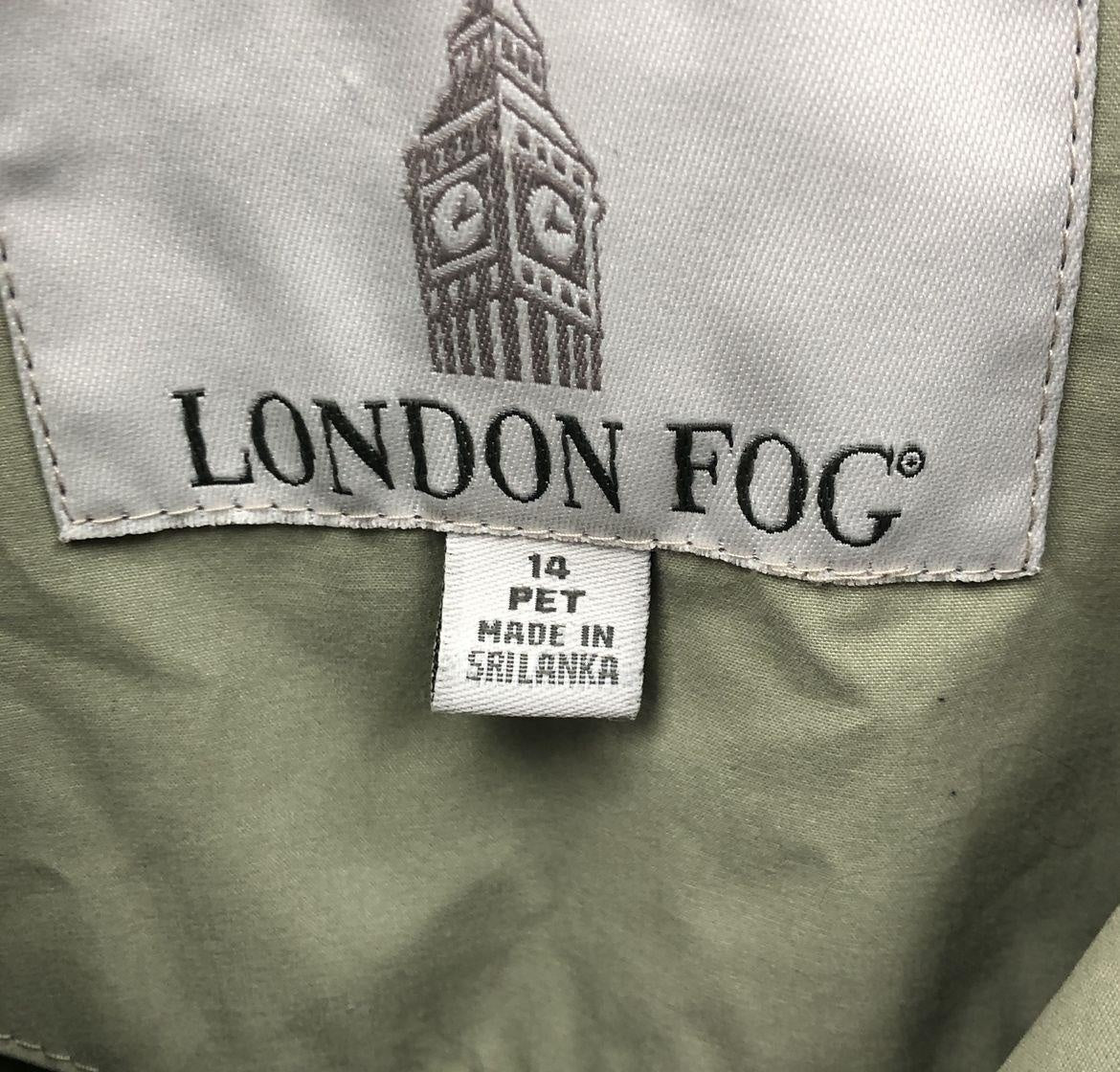 London Fog Women's Green Coat - Size 14 PET