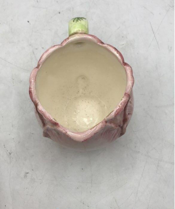 Seymour Mann Tulip Time Ceramic Tea Set, 1987 Pink Tulip Teapot Creamer & Sugar 3-Piece Set