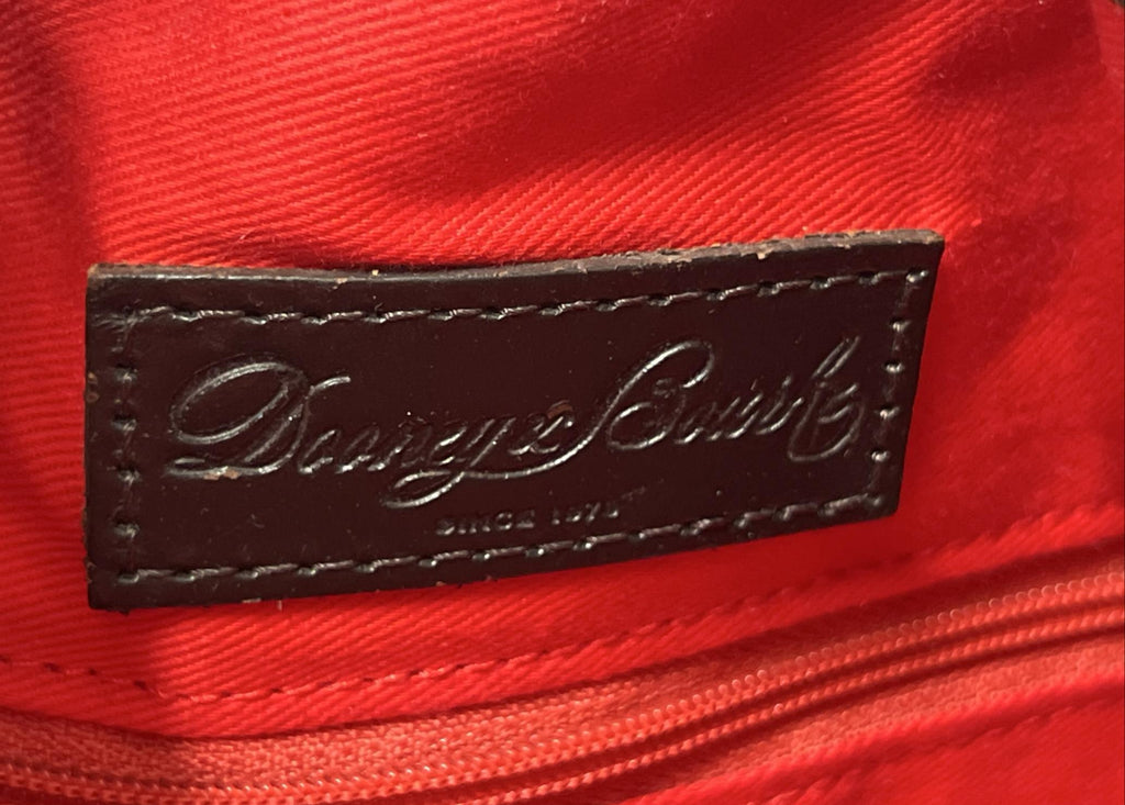 Dooney and Bourke Zebra Print Bucket Bag with Red Interior, Animal Print Shoulder Hobo Purse