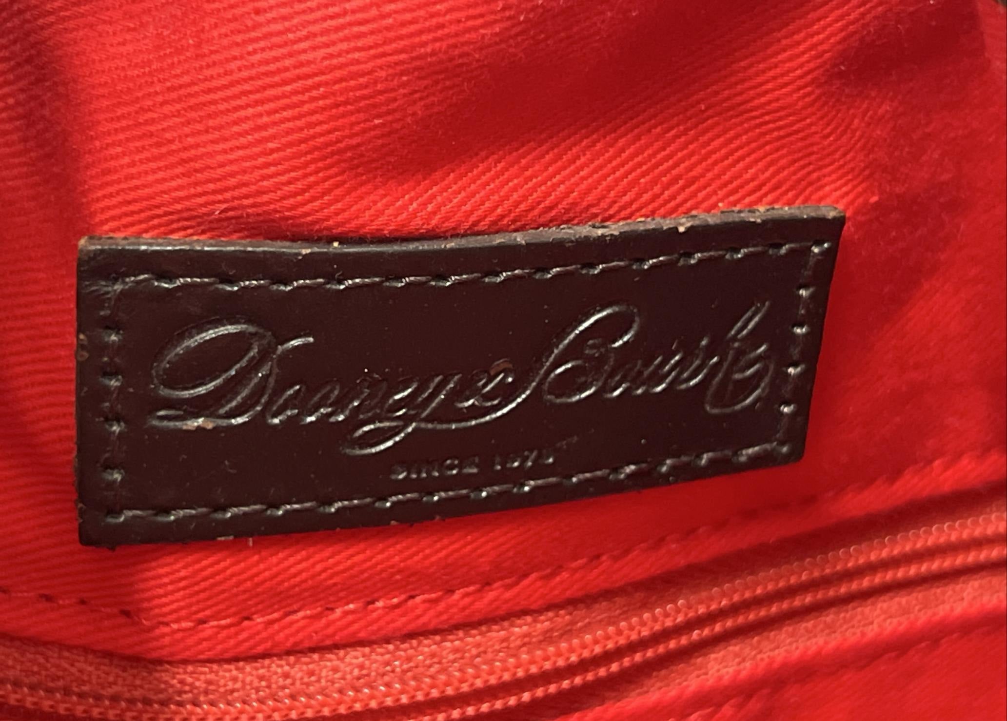 Dooney and Bourke Zebra Print Bucket Bag with Red Interior, Animal Print Shoulder Hobo Purse