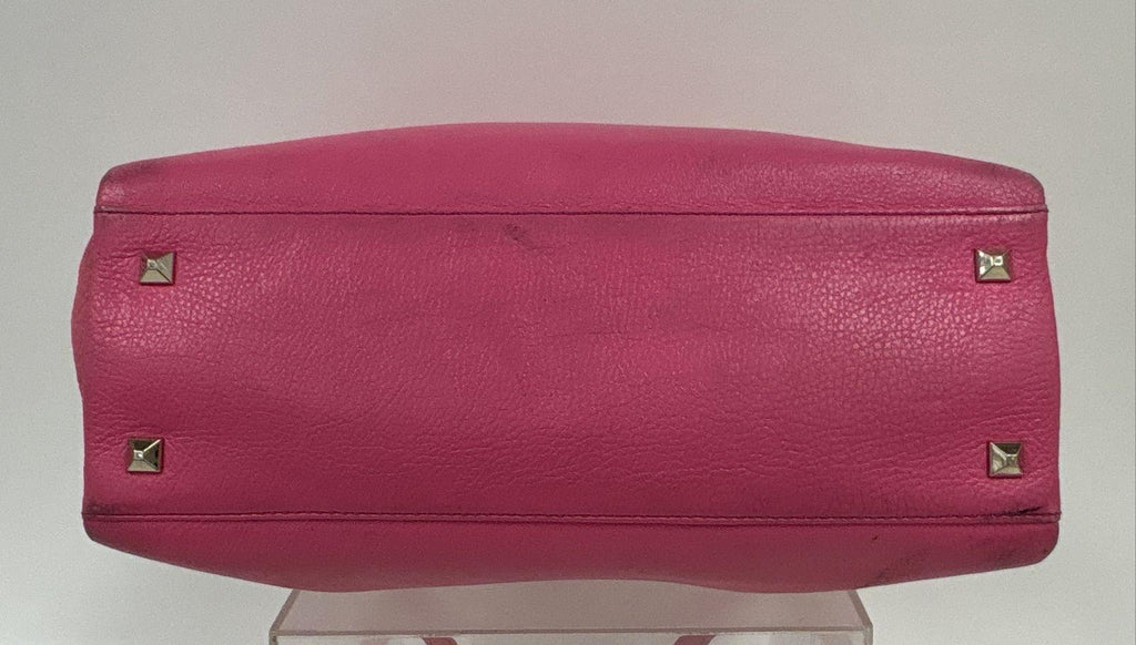 Kate Spade New York Pink Pebbled Leather Chain Strap Shoulder Tote