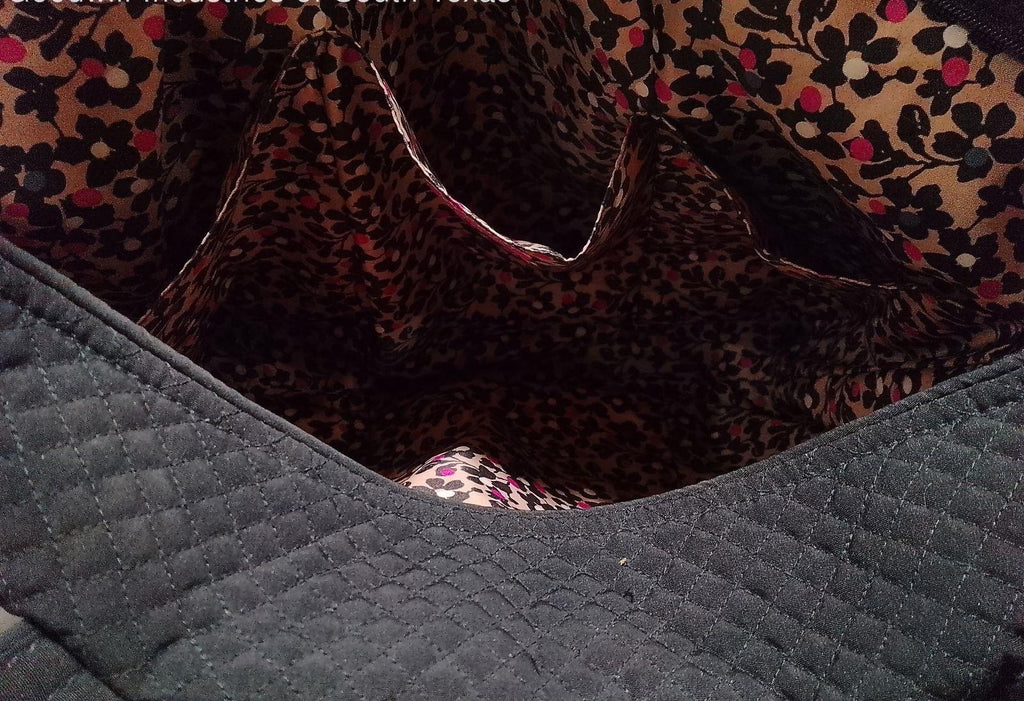(SOLD) Vera Bradley Black Shoulder Bag