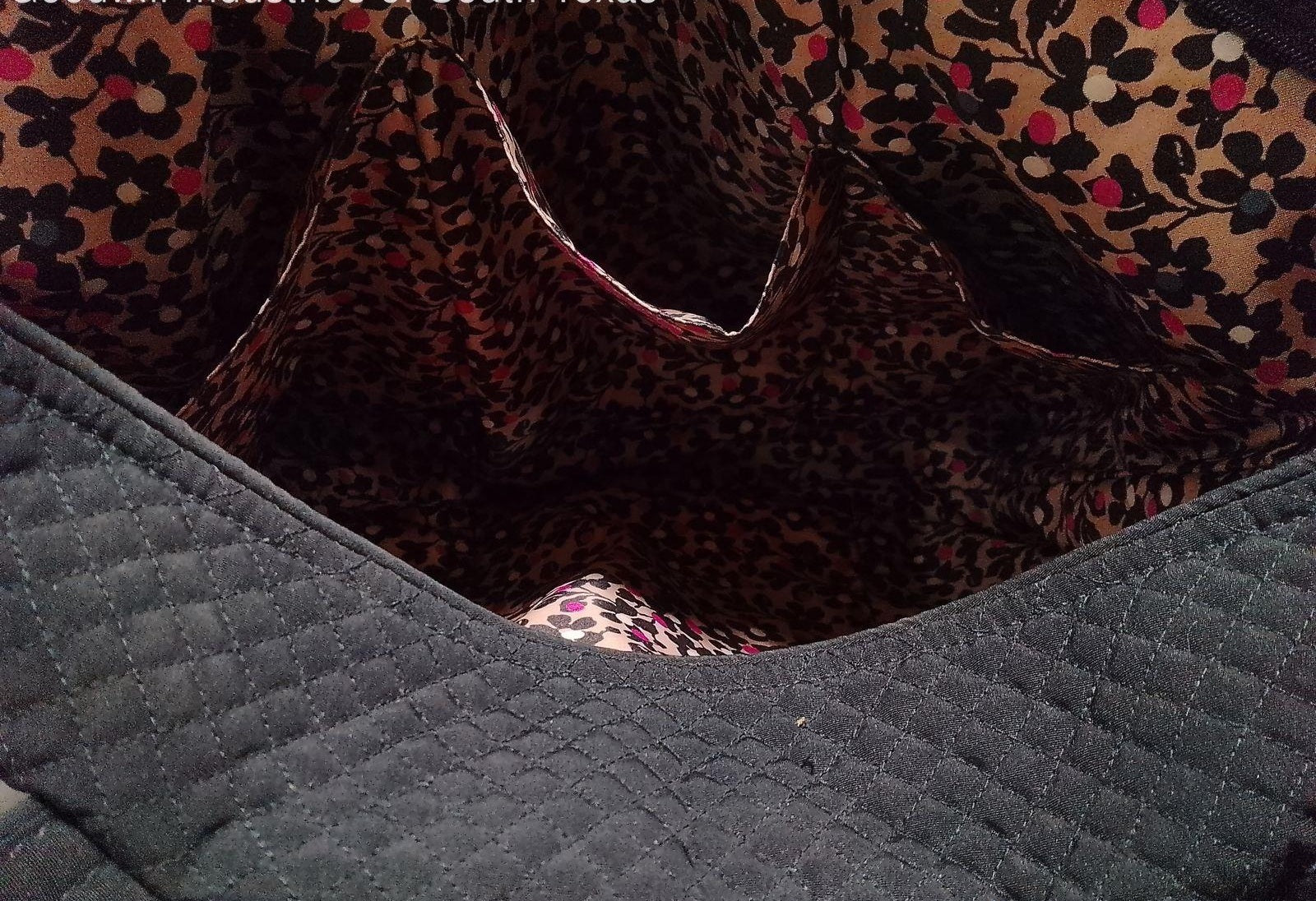 (SOLD) Vera Bradley Black Shoulder Bag