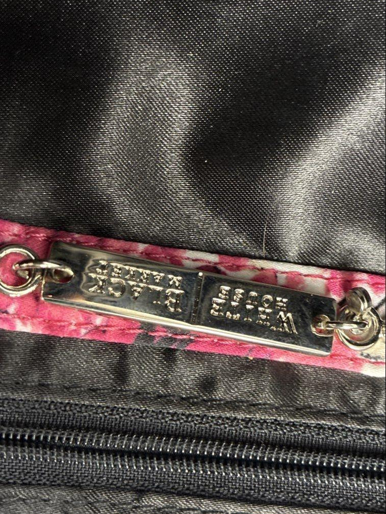 White House Black Market Pink Floral Beaded Evening Bag | Embellished Chain Strap Clutch Purse
