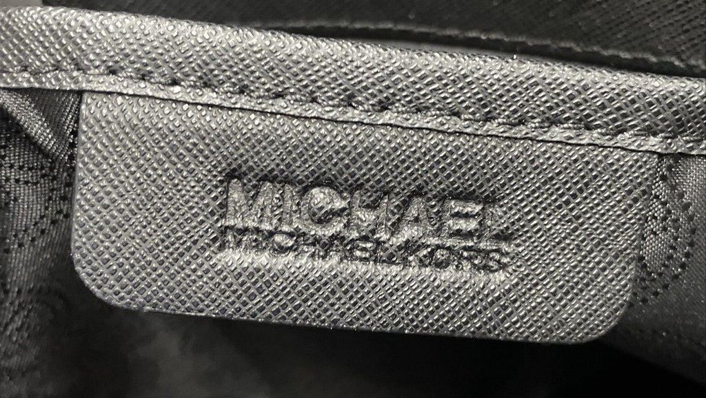 Michael Kors Black White Striped Tote Bag