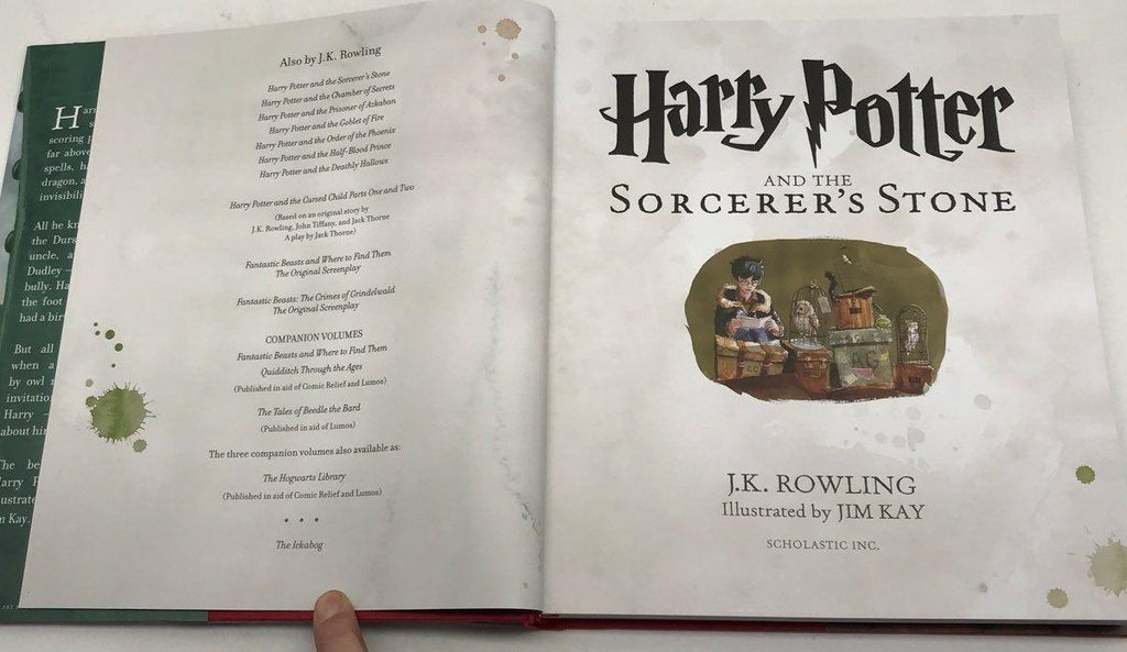 Harry Potter and the Sorcerer's Stone, Illustrated Hardcover with Dust Jacket