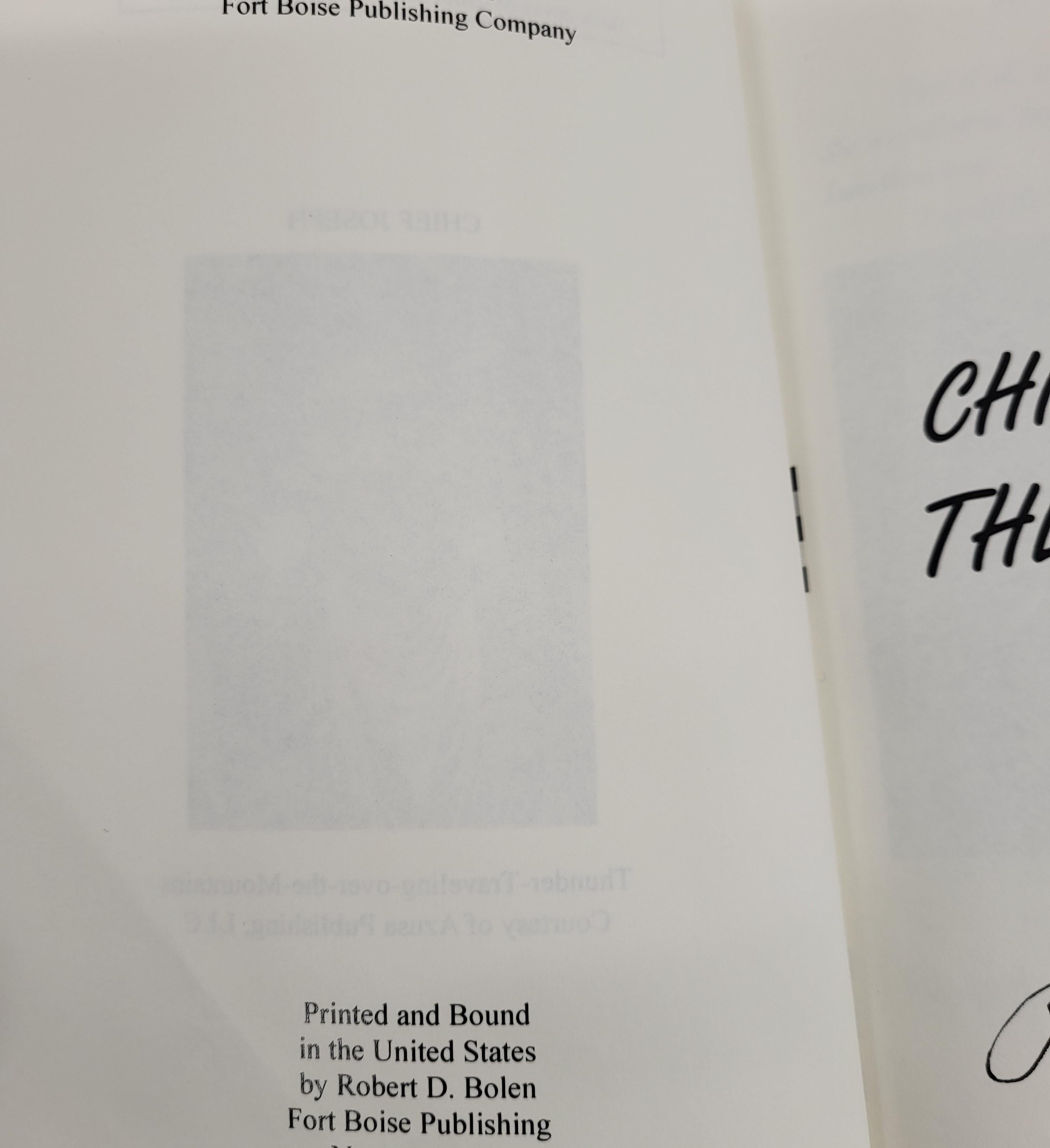 Chief Joseph and The Indian Wars by Robert D. Bolen Signed by Robert D. Bolen Book with Shadow of the Salmon DVD (Fixes)