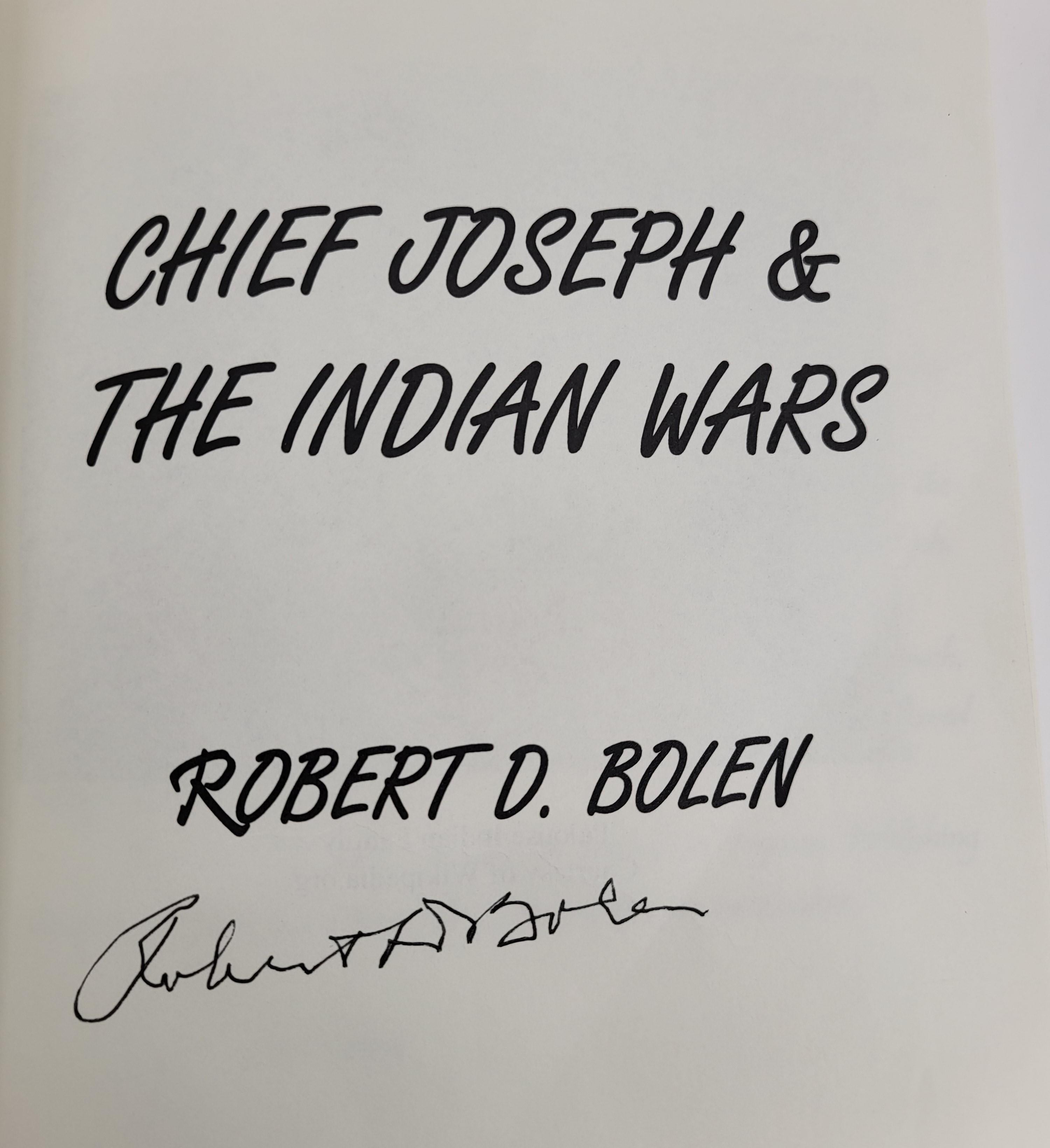 Chief Joseph and The Indian Wars by Robert D. Bolen Signed by Robert D. Bolen Book with Shadow of the Salmon DVD (Fixes)