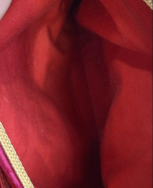 Dooney and Bourke Pink Canvas Satchel Bag with Tan Leather Trim, Top Handle Designer Purse