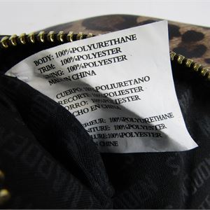 Leopard print compact structured satchel crossbody bag, view 3