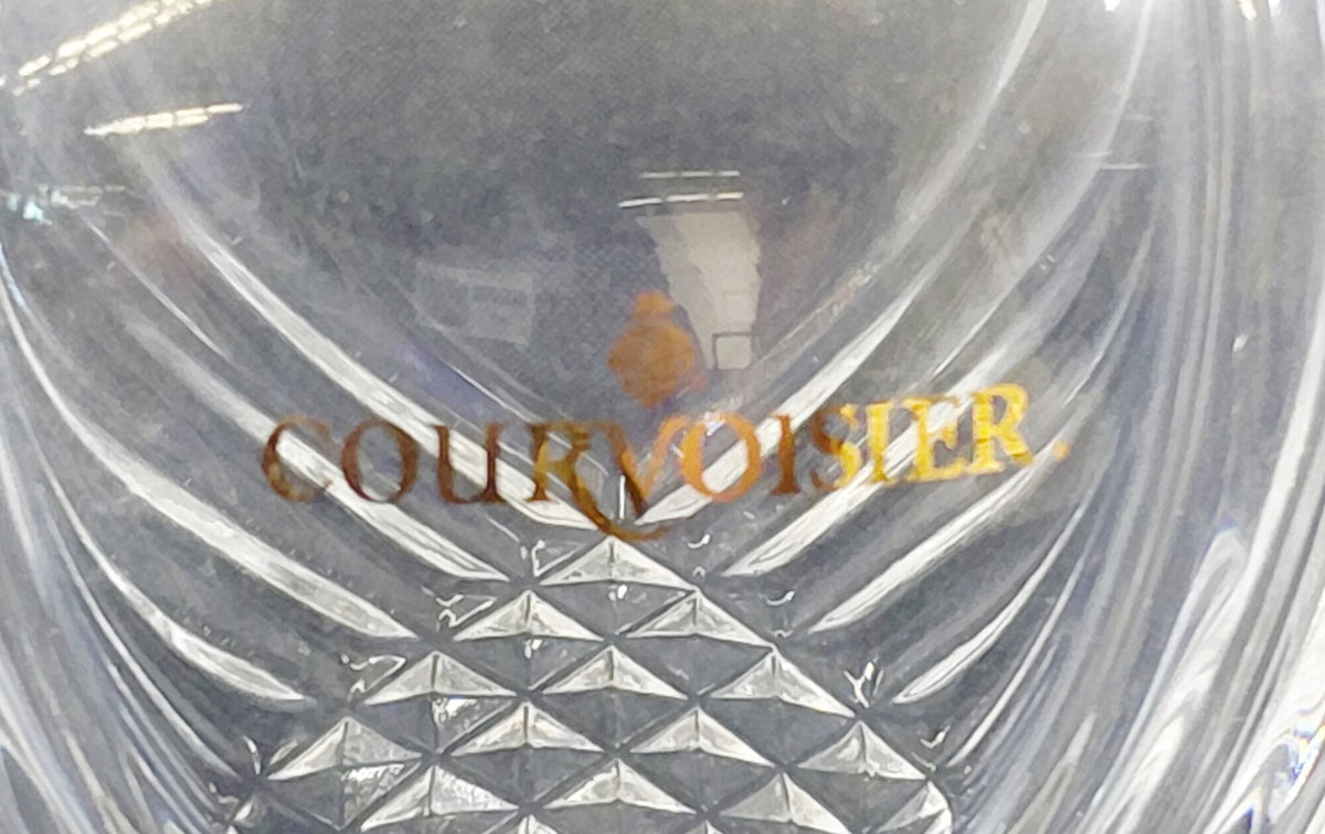 1970s–1990s Courvoisier Cristal d'Arques France Lead Crystal Decanter Set