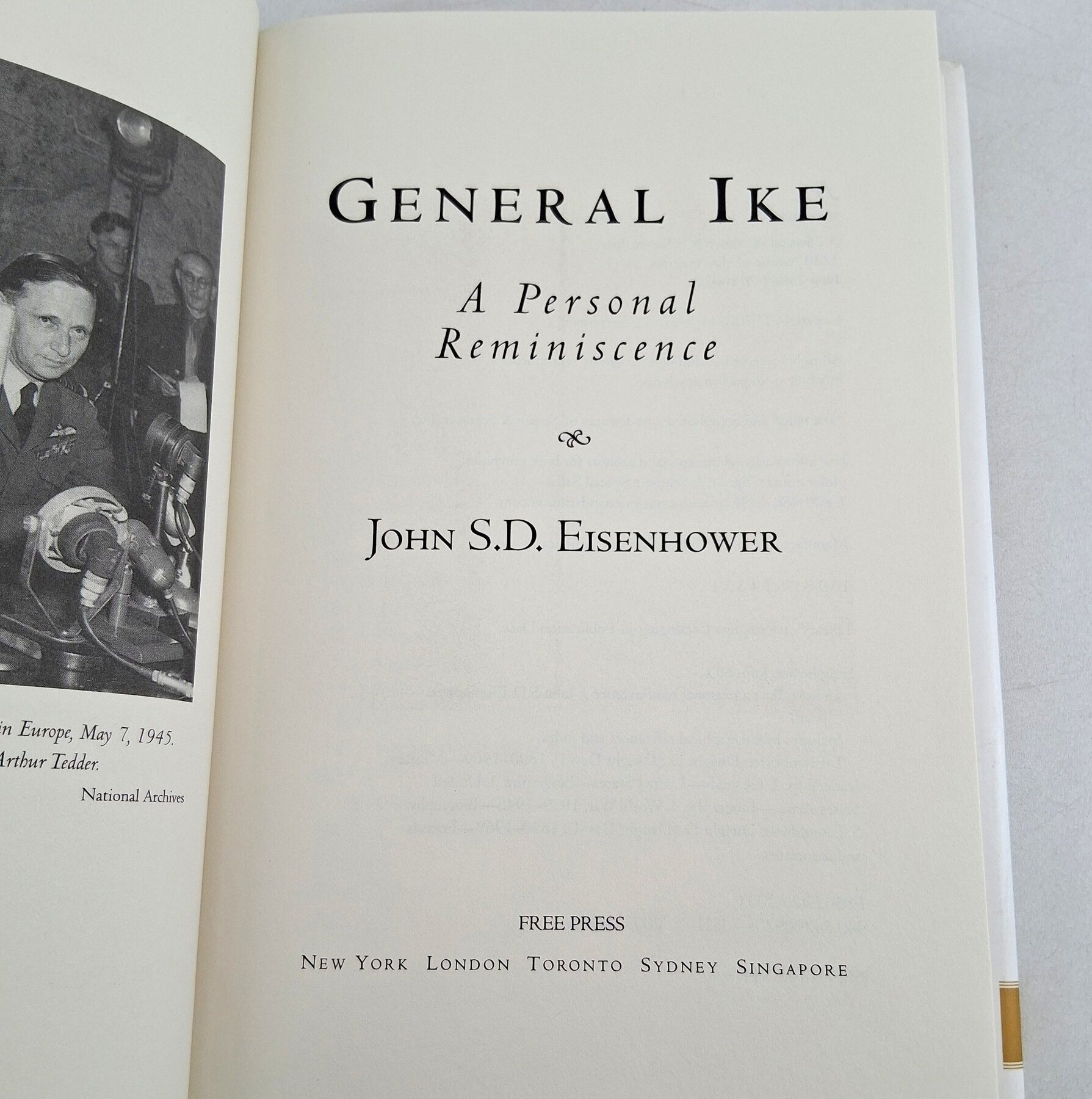 Signed John S.D. Eisenhower General Ike A Personal Reminiscence First Edition