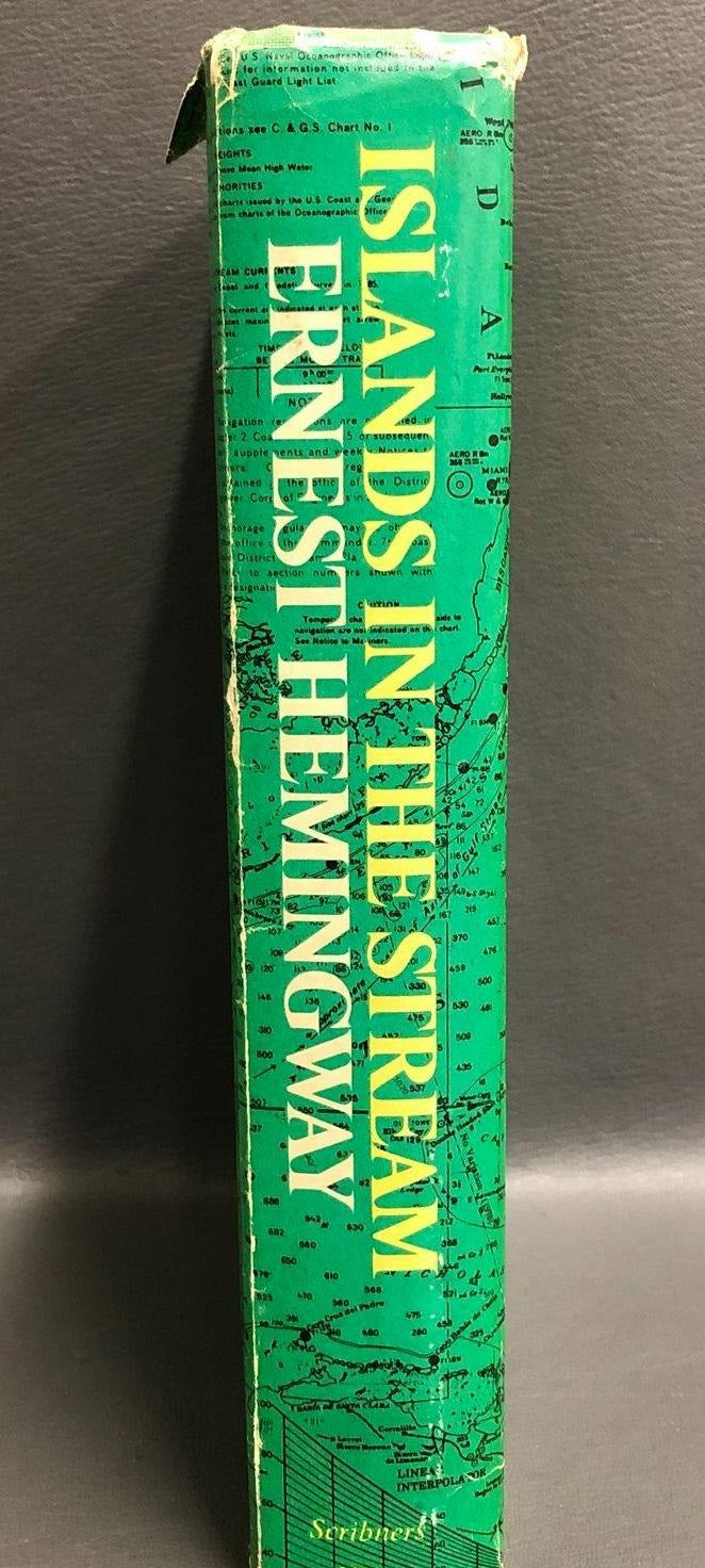 *(NEED TO ADD FIRST EDITION PAGE) Ernest Hemingway Islands in the Stream First Edition 1970 Scribner Hardcover Dust Jacket