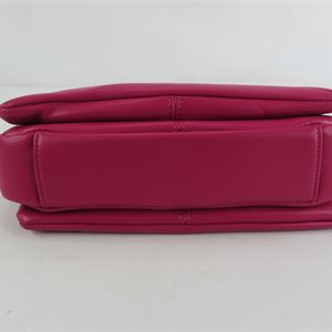 Urban Expressions Magenta Quilted Shoulder Bag with Gold Chain Strap, Envelope Crossbody Purse
