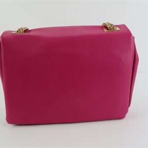 Urban Expressions Magenta Quilted Shoulder Bag with Gold Chain Strap, Envelope Crossbody Purse