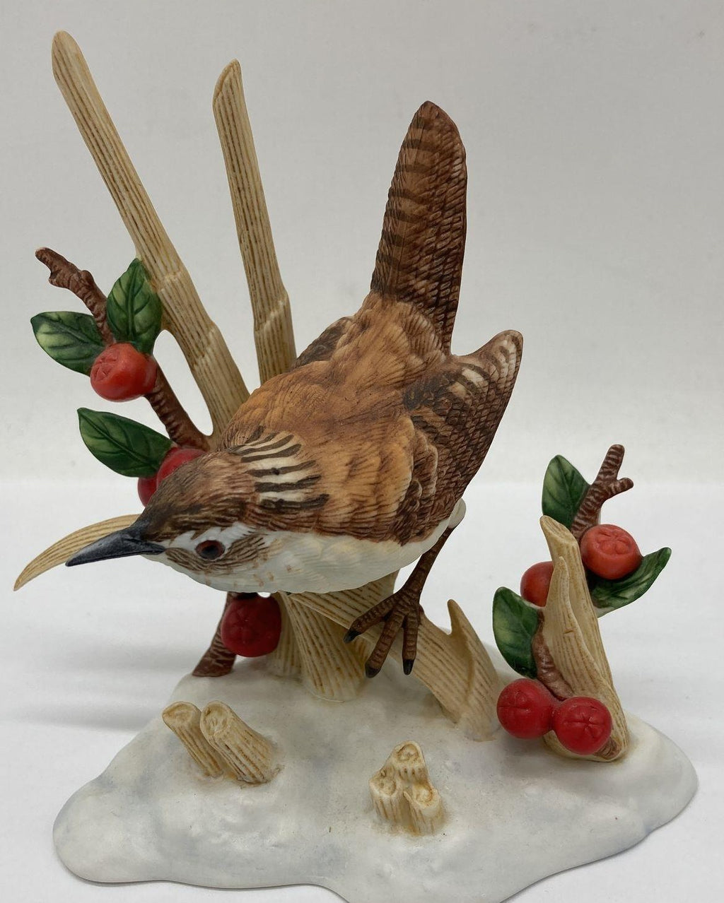 1990 Lenox Marsh Wren Porcelain Figurine