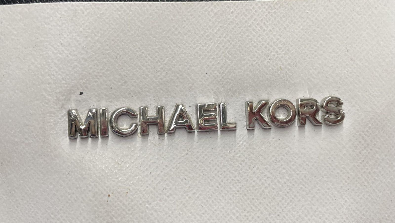 Michael Kors Black White Striped Tote Bag