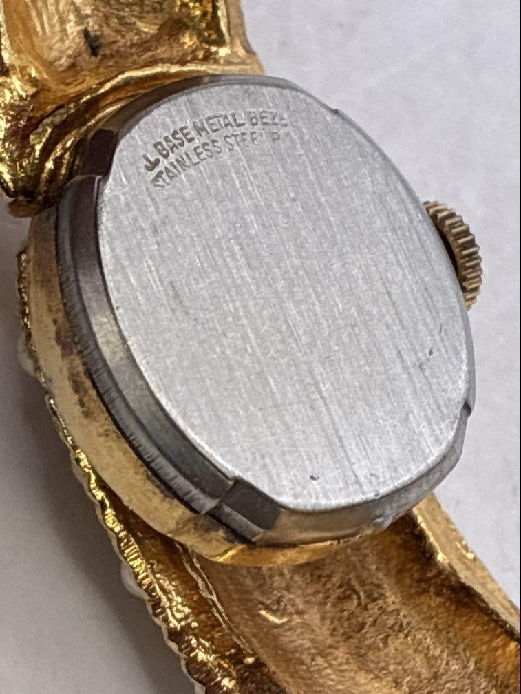 Vintage Léon Piradet Style Time 21 Jewel Mechanical Hidden Watch Faux Pearl Bracelet