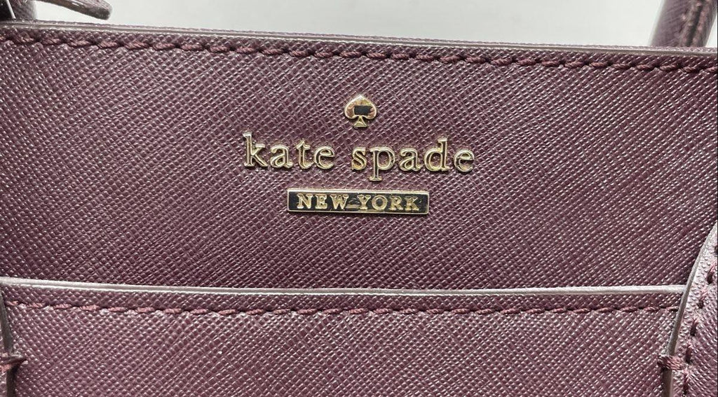 Kate Spade New York Cameron Street Candace Satchel | Plum Purple Saffiano Leather Tote Bag