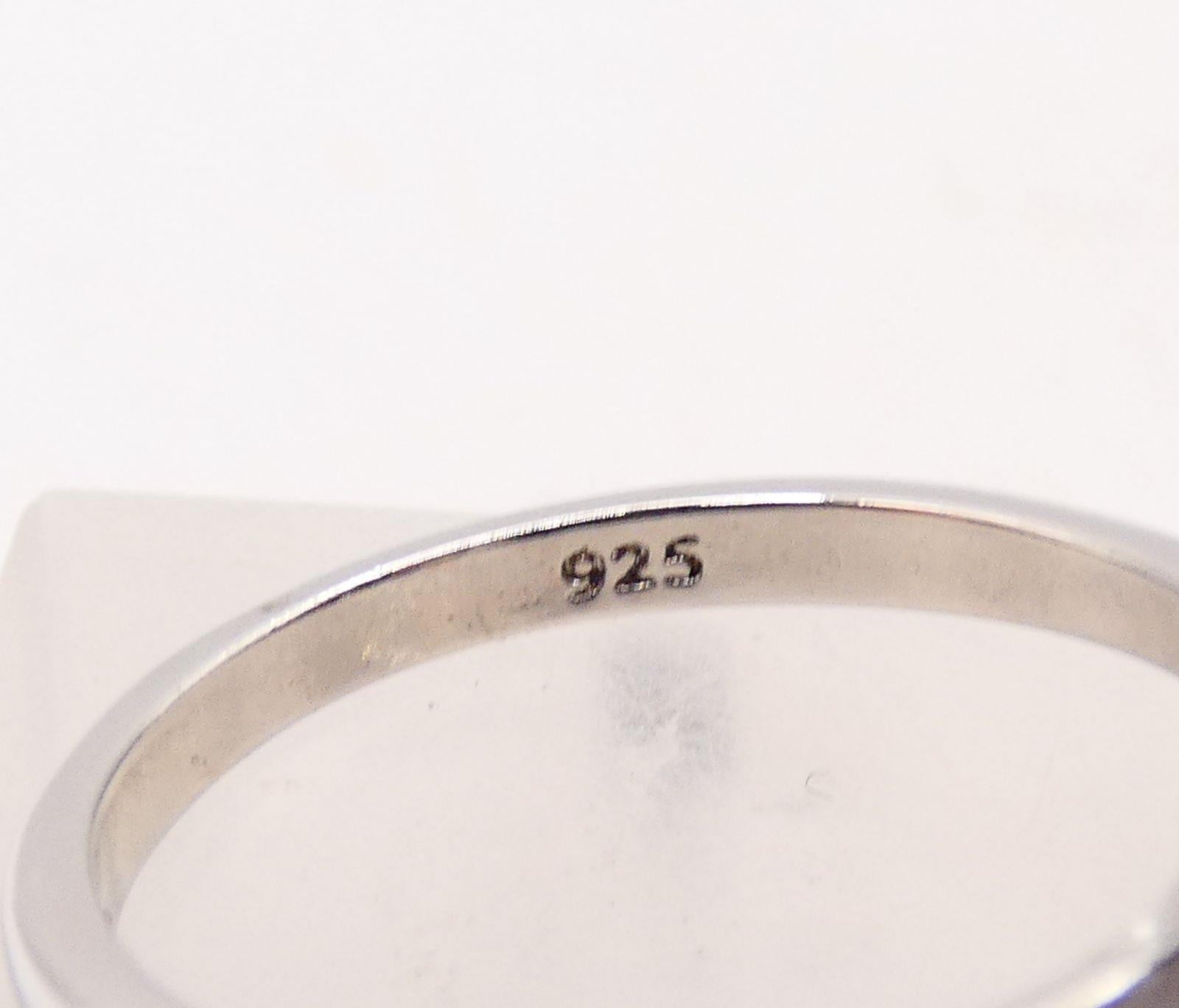 925 Sterling Silver Marquise Cubic Zirconia Solitaire Ring, Size 8 Elegant Statement Ring