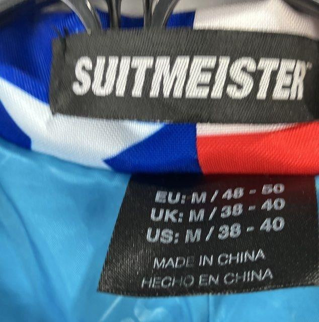 American Flag Blazer Men's Medium 38-40 | Patriotic USA Stars & Stripes Sport Coat By Suitmeister